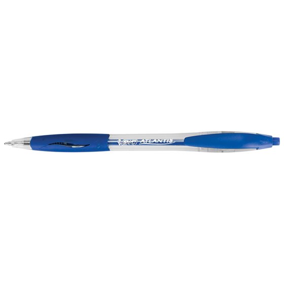 Boligrafo Bic Atlantis Azul Retractil Tinta Aceite Punta De 1 Mm