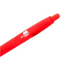 Boligrafo Liderpapel Gummy Touch Retractil 1,0 Mm Tinta Roja