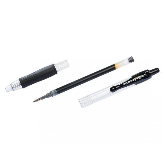 Boligrafo Pilot G-2 Negro Tinta Gel Retractil Sujecion De Caucho En Blister
