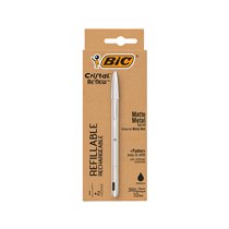 Boligrafo Bic Cristal Renew Tinta Negra Pack De 1 Unidad + 2 Recambios