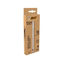 Boligrafo Bic Cristal Renew Tinta Negra Pack De 1 Unidad + 2 Recambios