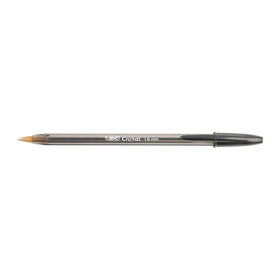 Boligrafo Bic Cristal X-Large Tinta Negro 1,6 Mm