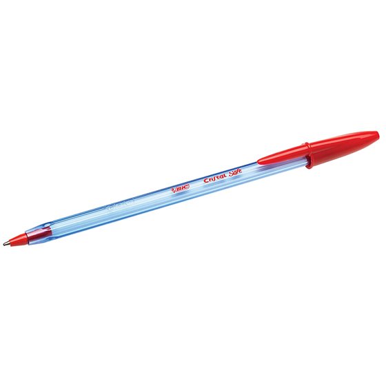 Boligrafo Bic Cristal Soft Rojo Punta De 1,2 Mm