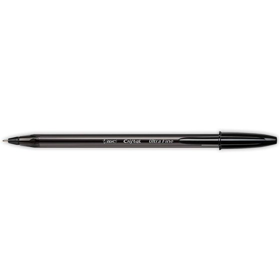 Boligrafo Bic Cristal Ultrafine Punta Forma Aguja 0,7 Mm Negro