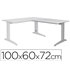 Ala Para Mesa Rocada Serie Metal 60X 100 Cm Derecha O Izquierda Acabado Ac02 Aluminio/ Gris