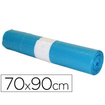 Bolsa Basura Industrial Azul 70X90Cm Galga 110 Rollo De 10 Unidades