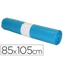 Bolsa Basura Industrial Azul 85X105Cm Galga 110 Rollo De 10 Unidades