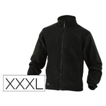 Chaqueta Deltaplus Polar Con Cremallera 2 Bolsillos Color Negro Talla 3Xl