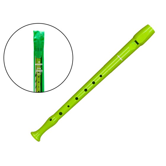 Flauta Hohner 9508 Color Verde Funda Verde Y Transparente