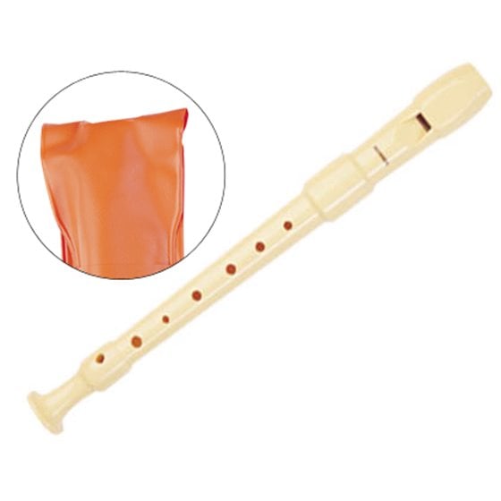 Flauta Hohner 9516 Color Marfil Desmontado Funda Naranja