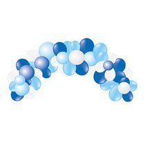 Globo 100% Latex Biodegradable Guinarlda Arco Baby Blue 55 Unidades