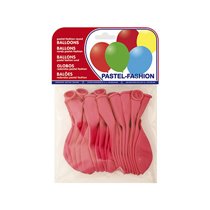 Globo 100% Latex Biodegradable Pastel Fucsia Bolsa De 20 Unidades
