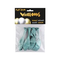 Globo 100% Latex Biodegradable Verde Esmeralda Blister De 6 Unidades