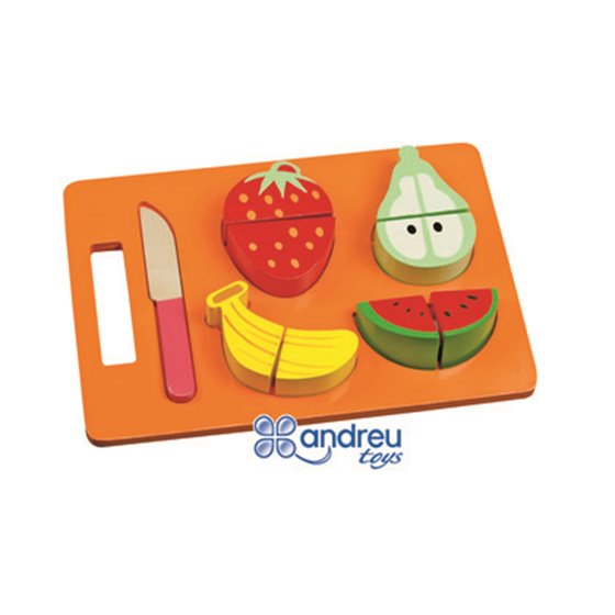 Juego Andreutoys Bandeja Frutas Para Cortar 21,4X15X3 Cm