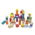 Juego Andreutoys Construccion Bloques Madera 50 Piezas 18X18 Cm