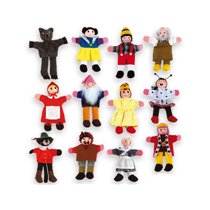 Juego Andreutoys Marioneta De Dedos Personajes Cuentos Infantiles Surtidos 30Cm Caja De 12 Unidades