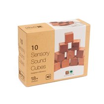 Juego Didactico Andreutoys 10 Cubos Sensoriales Con Sonido Madera