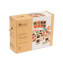 Juego Didactico Andreutoys Domino Sensorial Texturas Madera 28 Piezas