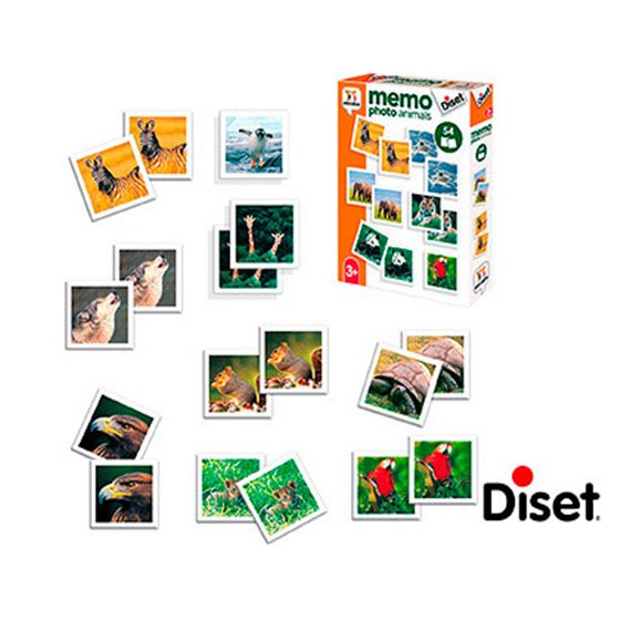Juego Diset Didactico Memo Photo Animals
