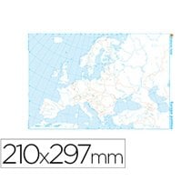 Mapa Mudo B/N Din A4 Europa Politico