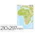 Mapa Mudo Color Din A4 Africa Fisico