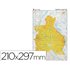 Mapa Mudo Color Din A4 Castilla-Leon Fisico
