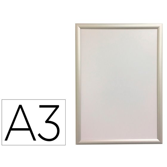 Marco Porta Anuncios Q-Connect Din A3 Marco De Aluminio 32,7X45X1,2 Cm