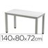 Mesa De Oficina Rocada Executive 2001Ad02 Aluminio /Gris 140X80Cm