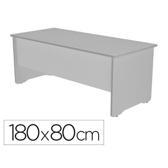 Mesa De Oficina Rocada Work 2003Ab02 Aluminio/Gris 180X80 Cm