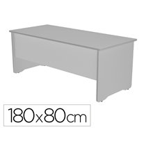 Mesa De Oficina Rocada Work 2003Ab02 Aluminio/Gris 180X80 Cm