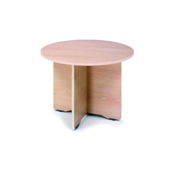 Mesa De Reunion Rocada Meeting 3005Ab04 Estructura Madera Gris Aluminio En Aspas Tablero Blanco 100 Cm