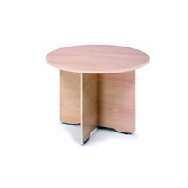 Mesa De Reunion Rocada Meeting 3005Ab04 Estructura Madera Gris Aluminio En Aspas Tablero Blanco 100 Cm