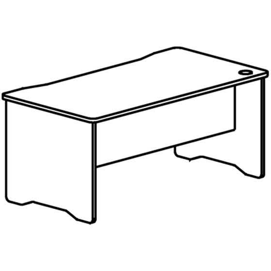 Mesa Oficina Rocada Serie Work 200X80 Acabado Aa01 Haya/Haya