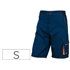 Pantalon De Trabajo Deltaplus Bermuda Cintura Ajustable 5 Bolsillos Color Azul Naranjatalla S