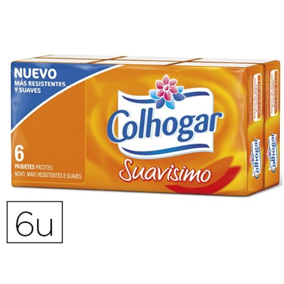 Pañuelos De Papel Colhogar Compacto Blanco 4 Capas Paquete De 8 Pañuelos