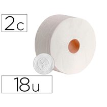 Papel Higienico Dahi Jumbo 2 Capas Celulosa Blanca 140 Mt Mandril 45 Mm Pack De 18 Rollos
