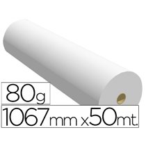 Papel Reprografia Para Plotter 1067Mmx50Mt 80Gr Impresion Ink-Jet