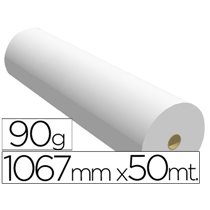 Papel Reprografia Para Plotter 1067Mmx50Mt 90Gr Impresion Ink-Jet