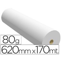 Papel Reprografia Ppc Para Plotter 620X170Mt 80Gr