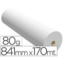 Papel Reprografia Ppc Para Plotter 841X170Mt 80Gr