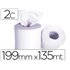 Papel Secamanos 2 Capas 199 Mm X 135 Mt Mandril 70 Mm Diametro 197 Mm