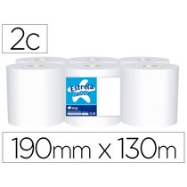 Papel Secamanos Amoos 2 Capas 190 Mm X 130 Mt Paquete De 6 Rollos