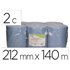 Papel Secamanos Bunzl Greensource 2 Capas Celulosa Reciclada Azul 212 Mm X 140 Mt Con Sistema Autocorte
