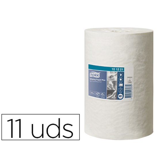 Papel Secamanos Tork Secado Extra Ancho 215 Mm Largo 74,9 Mt 2 Capas Para Dispensador M1 Paquete De 11 Unidades