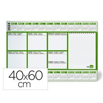 Planning Sobremesa Semanal Liderpapel 40X60 Cm 80 Gr 60 Hojas 2024-2025