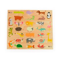 Puzle Andreutoys Domino Animales Madera 28 Piezas
