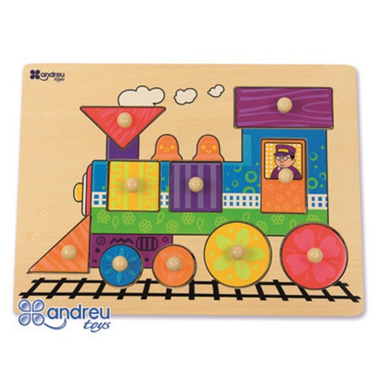 Puzle Andreutoys Madera Tren 10 Piezas