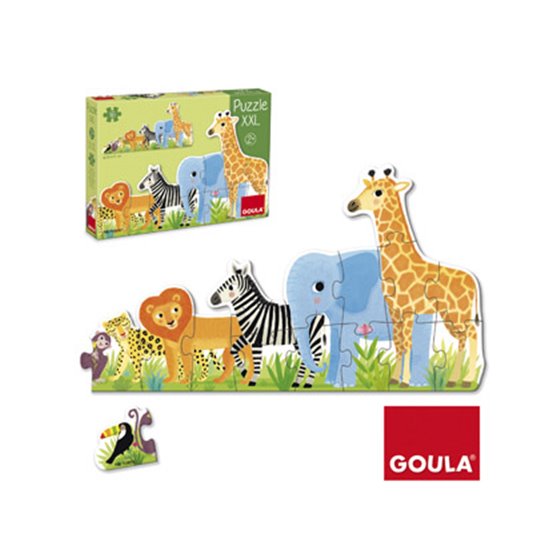 Puzle Goula Xxl Decreciente Selva 16 Piezas