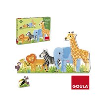 Puzle Goula Xxl Decreciente Selva 16 Piezas