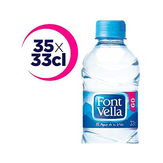 Agua Mineral Natural Font Vella Botella Sant Hilari 330 Ml